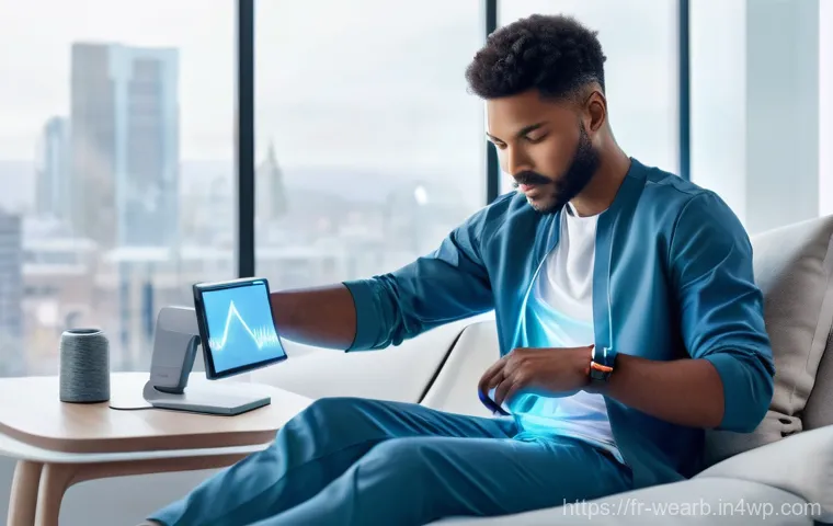 웨어러블 헬스테크의 시장 동향 분석 - **Prompt 1: The Personal Health Guardian**
    "A person in their late 20s or early 30s, dressed in ...