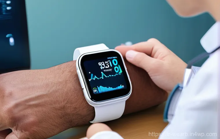 웨어러블 헬스 기술의 사용자 인식 변화 - **Prompt 2: Empowered Self-Monitoring for Preventive Health**
    "A close-up, intimate scene focusi...